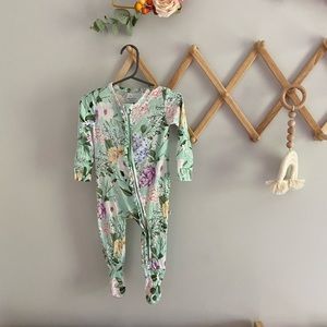 Posh Peanut Erin Ruffle Zippered Footie